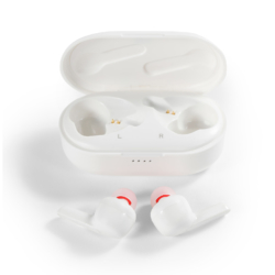White Wireless Bluetooth Earphones sold by Brookstone