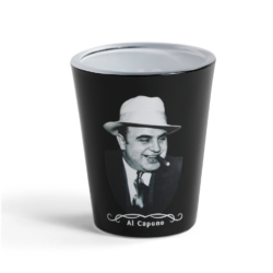 Al Capone Black Shot Glass sold by I Love Chicago